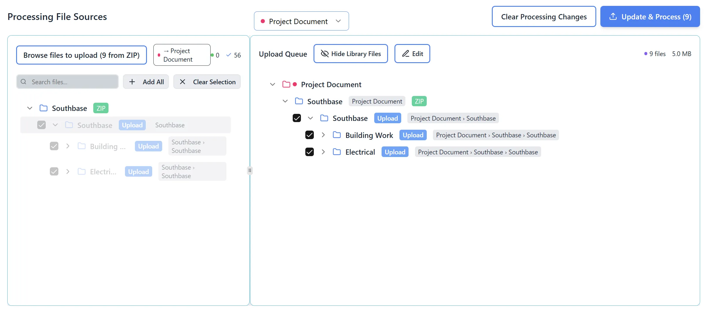 File Upload Selection
