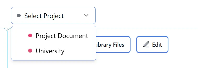 Selecting Processsing Project