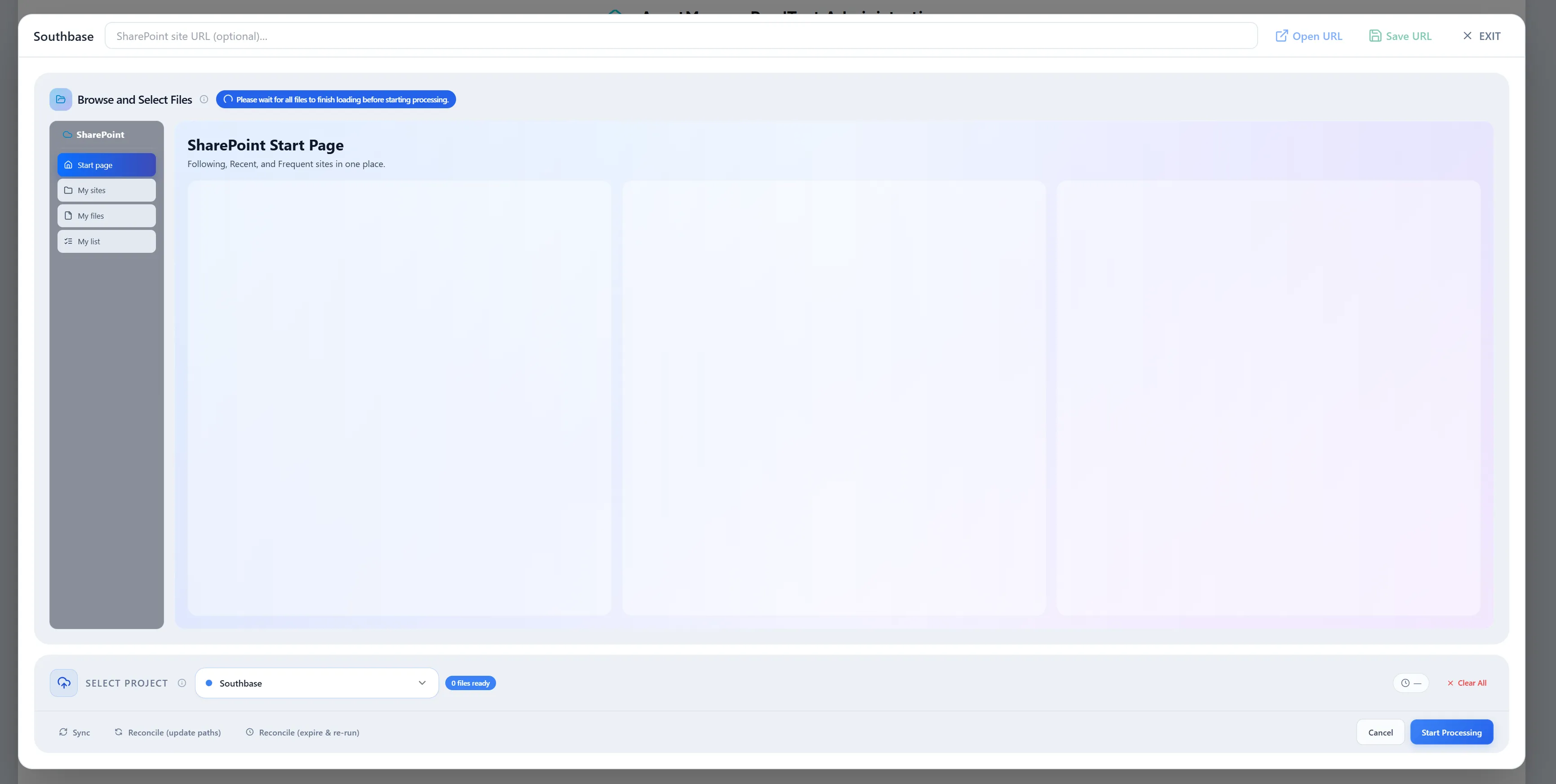 SharePoint Browse Modal with Sidebar